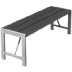 Hortus Bänk H-modell 180 cm Nonwood Antracit och Galv Trädgårdsbänk