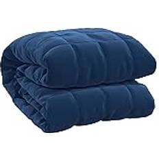 vidaXL Tyngdetæppe 200x220 cm 13 kg Stof Blå