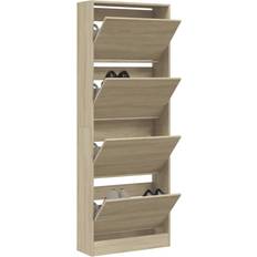 vidaXL Cabinet Sonoma Oak 60 x 21 x 163.5 cm Shoe Rack