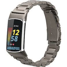 Kwmobile Stainless Steel Band Fitbit Charge 6 Charge 5
