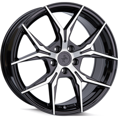 19" - 5/114,3 - 8,5" Autofelgen Keskin KT19N black front polished 8.5Jx19 5x114.3 ET40