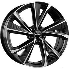 GMP Alufelge evento fur audi q3 sportback 7.5x18 5x112 black diamond p9v - Schwarz 7,5