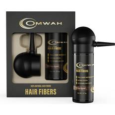 OMWAH Natural Hair Fiber 2-in-1 Kit With Natural & Undetectable Natural Hair Thickening Fibers & Spray