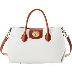 Dooney & Bourke White Totes & Shopping Bags Dooney & Bourke Pebble Turnlock Handle Tote 30