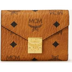 MCM Tracy Visetos Trifold Wallet - Gold Tone