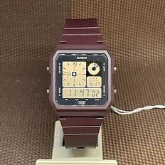 Casio pop lf-20w-5a maroon digital style analog bio resin retro style