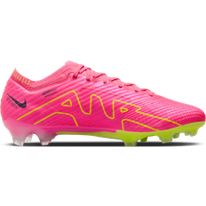 Men - Pink Soccer Shoes Nike Zoom Mercurial Vapor 15 Elite FG M - Pink Blast/Volt/Gridiron