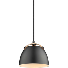 Oslo lampe Halo Design Oslo Black/Oak Pendel 16cm