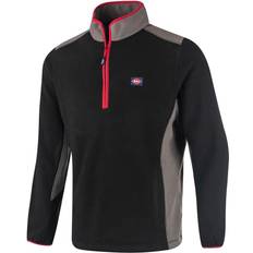 Lee Cooper Half Zip Fleece Top - Black/Grey