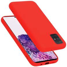 Cadorabo LIQUID ROT, Samsung Galaxy A71 Case for Samsung Galaxy A71 4G Cover Protection TPU Silicone Gel Red