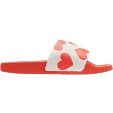 Coach Red Slippers & Sandals Coach Valentine's Print Udele - Chalk/Sport Red