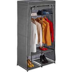 Relaxdays Stoffschrank, 2 Kleiderstangen 6