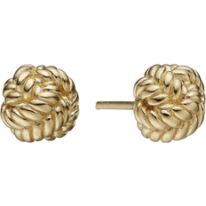 S94 Christina Jewelry Love Knot Stud Earrings - Gold