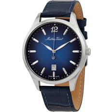 Mathey-Tissot Urban Leather Blue Dial Quartz H411ABU Men's Watch