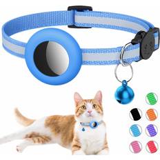 Reflective Airtag Cat Collar with Bell