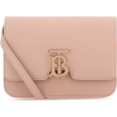 Burberry Umhängetaschen Burberry Pink Leather Small Tb Crossbody Bag