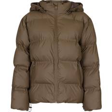 Dame - Polyester Jakker Neo Noir Fox C Puffer Jacket - Dark Taupe