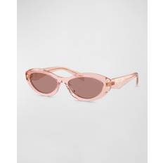 Prada Oval Sunglasses - Pink