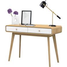 Domus Living Caitlin White/Natural Writing Desk 50x120cm