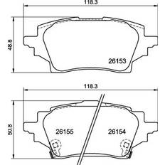 Suzuki Brake System Brembo Brake Pad Rear P83178