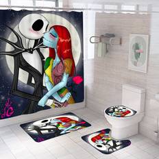 DDS-DUDES 4Pcs Nightmare Before Christmas Zombie Bride Jack Shower
