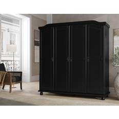 Brown Clothing Storage Palace Imports Palace Imports Kyle 4-Door Armoire Closet Wardrobe