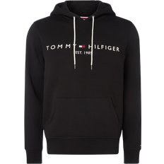 Tommy Hilfiger Baumwolle Pullover Tommy Hilfiger Core Logo Hoodie - Jet Black