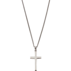 Hombre - Plata Collares Serge Denimes Cross Necklace - Silver