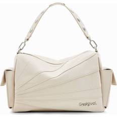 Desigual M Patchwork Textures Bag - White
