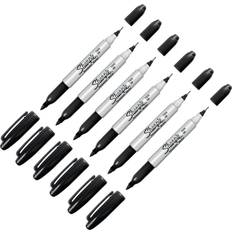 Sharpie Twin Tip Permanent Marker Black 6 - Pack