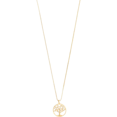 Pilgrim Tree of Life Pendant Necklace - Gold/