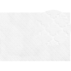 Beliani Gharo Skinnmatta 160 x 230 cm Vit Vit cm