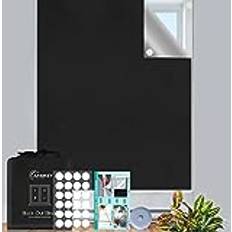 300x145cm Temporary Blackout Blinds 24 Adhesive Tapes