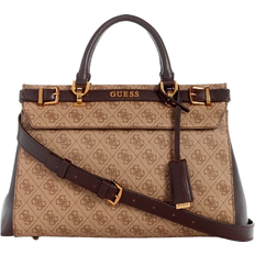 Guess Sestri Quattro G Luxury Satchel - Light Vintage