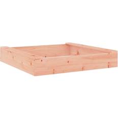 Juguetes de Caja de Arena vidaXL Sandbox with Seats Square Solid Wood Douglas