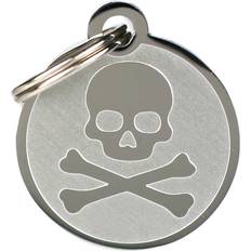 Frisco Personalized Skull & Crossbones Dog & Cat ID Tag Medium