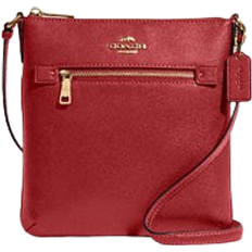 Red Crossbody Bags Coach Mini Rowan File Bag - Gold/Red