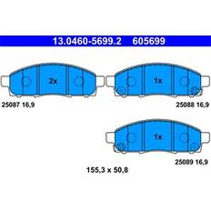 Friktionsbremser ATE Bremsbeläge Vorne 13.0460-5699.2