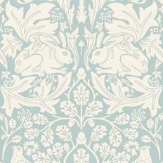 Hoopla Walls Hoopla Walls Forest Rabbit Duck Egg Blue Smooth Matt Wallpaper