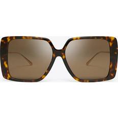 Tory Burch Asian Fit Women's Sunglasses Tortoiseshell - Brown