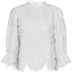 Adela embroidery blouse Neo Noir Adela Embroidery Blouse - Off White