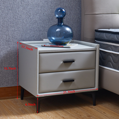 Tables Bed Bath & Beyond Modern Nightstand with 2 Drawers Night Bedside Table