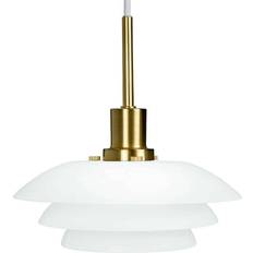 DYBERG LARSEN DL20 Light Opal/Brass Lámpara Colgante 20cm