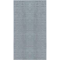 Tufted Entrance Mats Serdim Rugs Ivy Anti Slip Cubed Trellis Grey 60x220cm