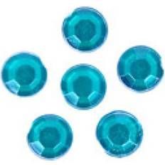 Green DIY Trimits Round Stick On Diamantes Green per pack of 95