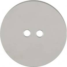 Silver Buttons Minerva Round Mirror Buttons Silver each
