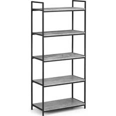Julian Bowen Staten ‎Concrete Grey/Black Bokhylla 140cm