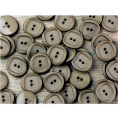 Yarn & Needlework Supplies Trimits Round Plastic Buttons Brown each