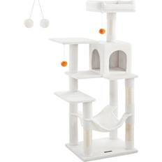 Feandrea Cat Condo with Hammock and Pompoms L 55 x 45 x 143 cm