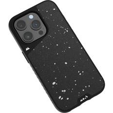 Mous Mous Case for iPhone 15 Pro MagSafe Compatible Limitless 5.0 Speckled Black Fabric Protective iPhone 15 Pro Case Shockproof Phone Cover